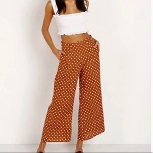 Anthropologie Isobel Pleated Wide Leg Pants
